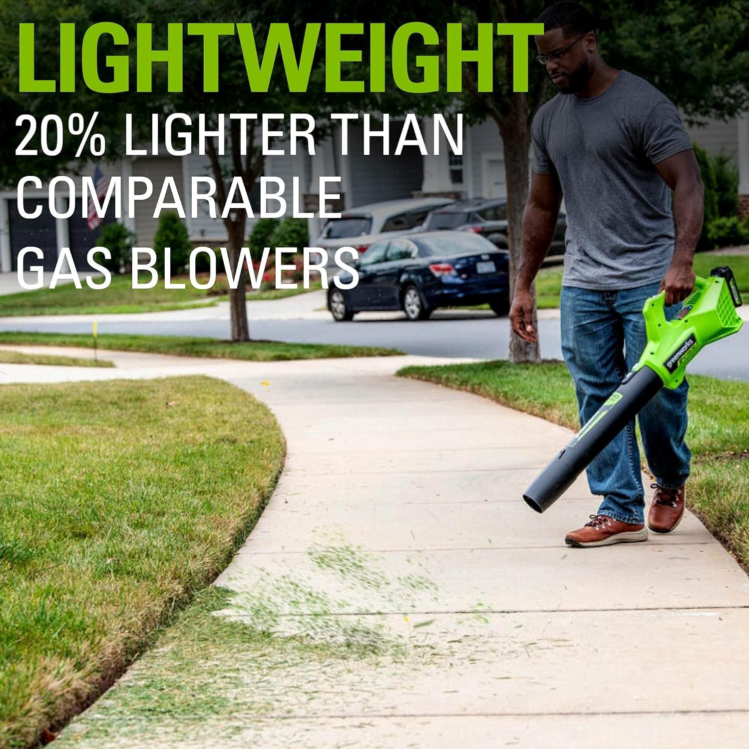 Greenworks 40V 13-Inch Cordless String Trimmer/Edger and Leaf Blower Combo Kit + 3 Bonus Spools, 2.0Ah Battery and Charger Included